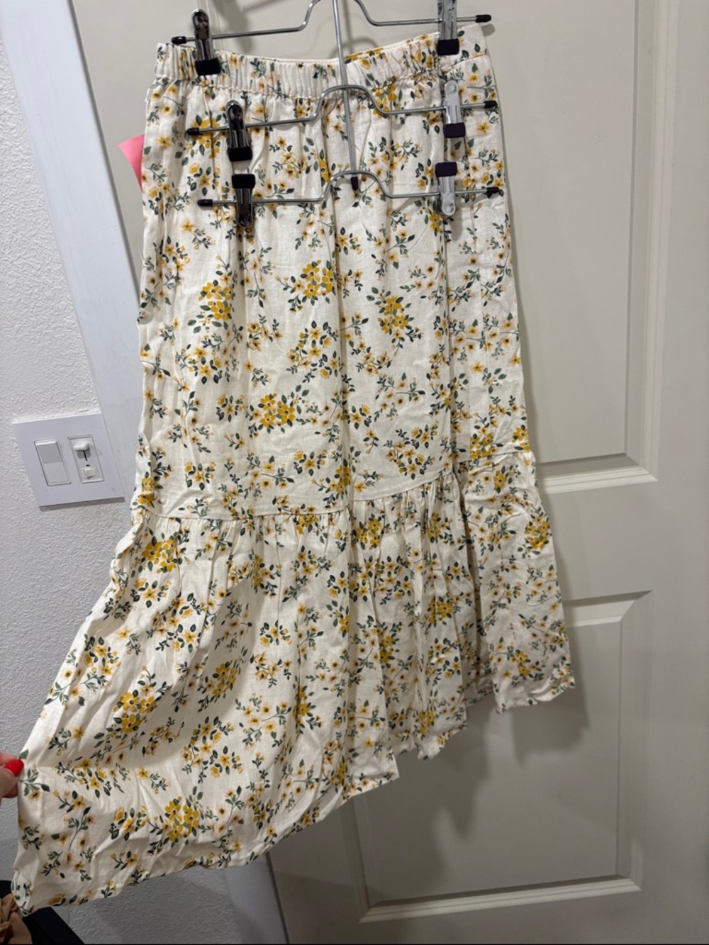 Joie Cream Maxi Skirt with Yellow Floral Print - Picture 4 of 6